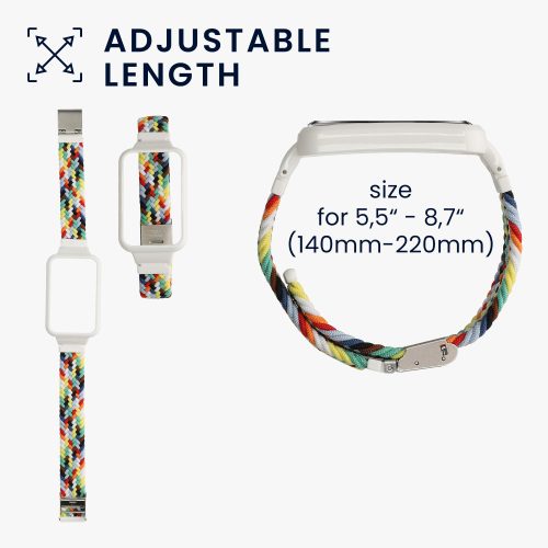Kwmobile Strap για Xiaomi Mi Band 7 Pro, Nylon, Πολύχρωμο, 60201.32