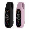 Σετ 2 ιμάντες kwmobile για Xiaomi Mi Band 7/Mi Band 6/Mi Band 5, Silicone, Black/Pink, 59313.04