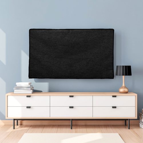 Κάλυμμα για τηλεόραση Kwmobile 49-50", Μαύρο, Ύφασμα, 60193.01