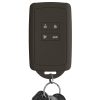 kwmobile Κάλυμμα κλειδιού αυτοκινήτου για Renault/Dacia 4 κουμπιά - Keyless Go, Silicone, Black, 48035.107