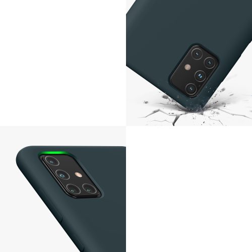 Θήκη kwmobile για Samsung Galaxy A71, Silicone, Blue, 51209.202