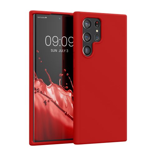 Θήκη kwmobile για Samsung Galaxy S22 Ultra, Silicone, Red, 56765.208