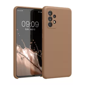   Θήκη kwmobile για Samsung Galaxy A52/Galaxy A52 5G/Galaxy A52s 5G, Silicone, Brown, 54347.245