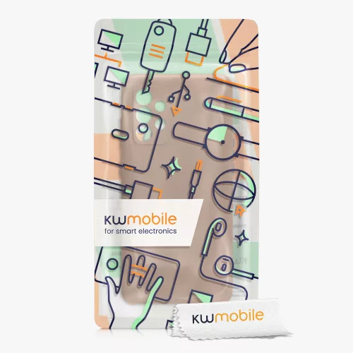 Θήκη kwmobile για Samsung Galaxy A52/Galaxy A52 5G/Galaxy A52s 5G, Silicone, Brown, 54347.245