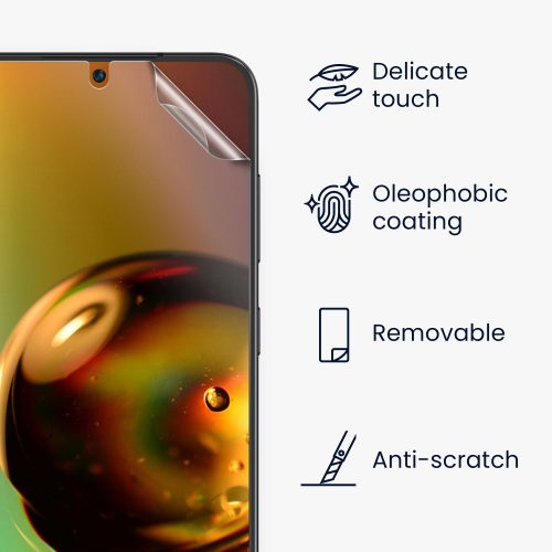 Σετ 3 προστατευτικών μεμβρανών Kwmobile για Samsung Galaxy S23, Διαφανές, Πλαστικό, 60300.1