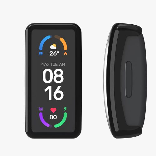 Σετ 2 θηκών Kwmobile για Fitbit Inspire 3/Inspire 2/Ace 3, Silicone, Black/Grey, 53870.04
