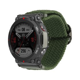 Kwmobile Strap for Huami T-Rex 2, Nylon, Green, 59598.80