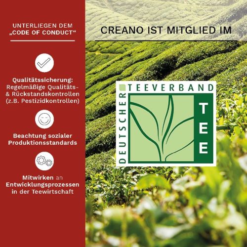 Σετ δώρου Creano ErbluhTee Mix, 6 μπάλες λευκού τσαγιού με άνθη και γυάλινη τσαγιέρα 500 ml
