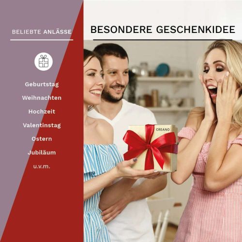 Σετ δώρου Creano ErbluhTee σε ξύλινο κουτί με μαγνητικό κλείσιμο, 12 μπάλες ανθιστού τσαγιού, 9 ποικιλίες