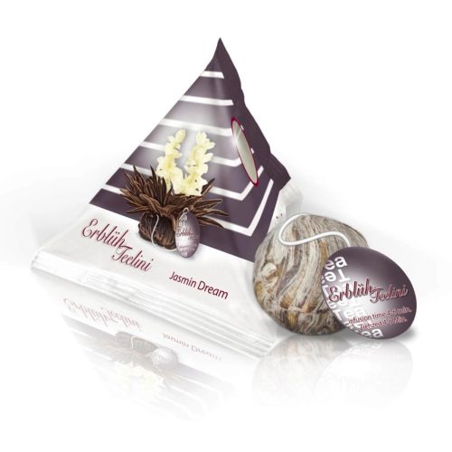 Σετ δώρου ανθιστού τσαγιού Creano Teelini, 12 φακελάκια, 8 ποικιλίες, ξύλινο κουτί, λευκό/μαύρο τσάι