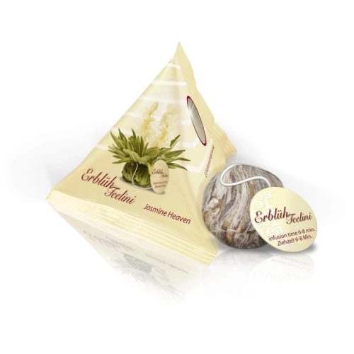 Σετ δώρου ανθιστού τσαγιού Creano Teelini, 12 φακελάκια, 8 ποικιλίες, ξύλινο κουτί, λευκό/μαύρο τσάι