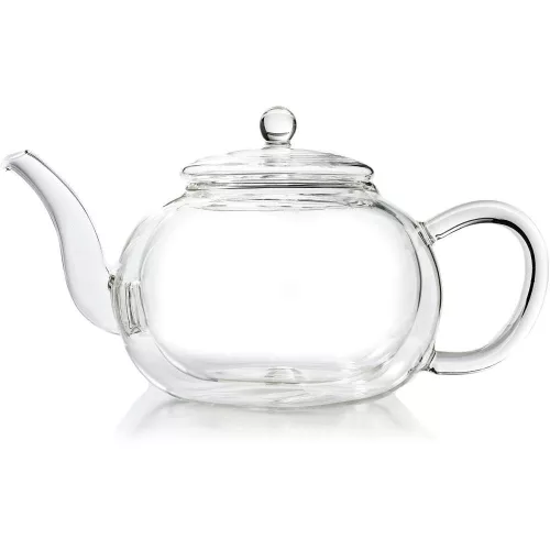 Ceainic termic Creano, 1,2 L, sticla perete dublu, cu infuzor din inox, anti-picurare