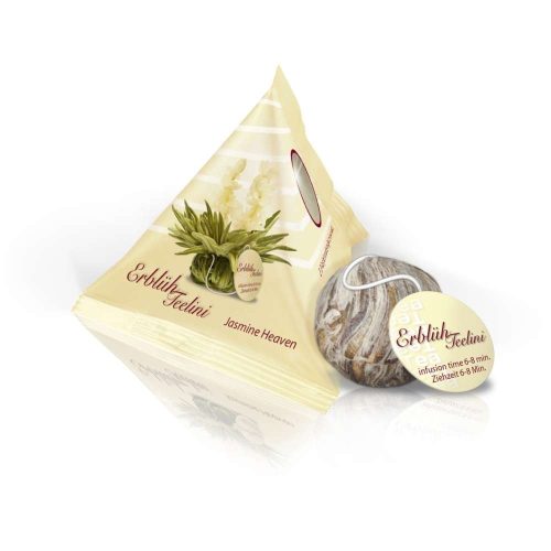 Σετ δώρου ανθιστού τσαγιού Creano ErbluhTeelini, 6 μπάλες, 4 ποικιλίες, λευκό, 30 g