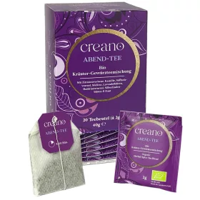   Βιολογικό τσάι Creano Evening Tea, 20 φακελάκια, άρωμα βοτάνων και κανέλας, χωρίς καφεΐνη