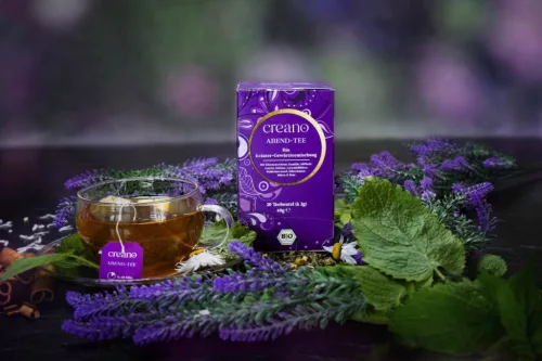 Βιολογικό τσάι Creano Evening Tea, 20 φακελάκια, άρωμα βοτάνων και κανέλας, χωρίς καφεΐνη
