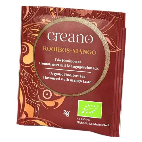 Βιολογικό τσάι Creano Rooibos με Μάνγκο, 20 φακελάκια, γεμάτη γεύση, φρουτώδες άρωμα