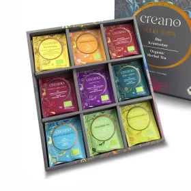   Σετ δώρου βιολογικό τσάι Creano Organic Herbal Tea, 27 φακελάκια, 9 ποικιλίες, βότανα, φρούτα, μπαχαρικά