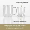 Cana pentru ceai Creano, 450 ml, sticla borosilicata, cu infuzor si capac din sticla