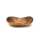 Ρουστίκ οβάλ μπολ από ξύλο ελιάς, 14–16 cm, για σνακ και σερβίρισμα