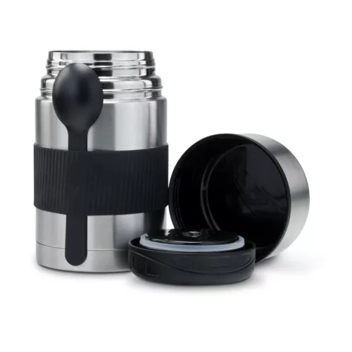 Recipient termos Rominox Urban, 750 ml, inox, capac multifunctional, lingura si curea