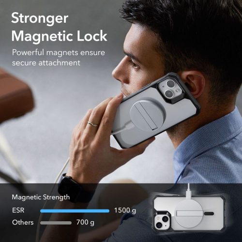 Θήκη ESR Air Armor Halolock MagSafe για Apple iPhone 14 Plus/15 Plus Διαφανής/Μαύρη