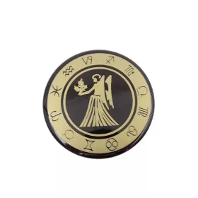 Magnet zodiacal Giftdeco, metal, diametru 6 cm