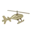 Machetă elicopter Giftdeco N-2962, aluminiu și metal, 32 x 14 x 14 cm, stil minimalist, modern