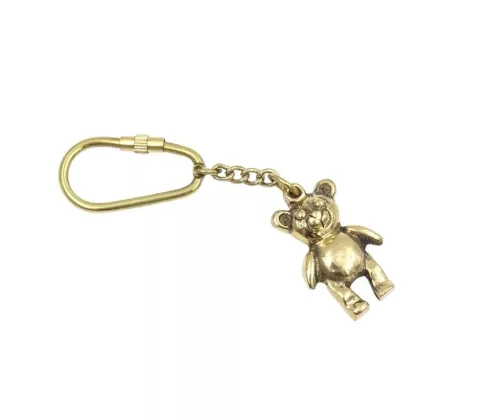 Breloc Giftdeco KRT12, alamă, 3,5 cm x 2,4 cm