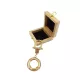 Breloc Giftdeco BN-2158, alamă și cupru, lungime 11 cm, diametru 4,5 cm