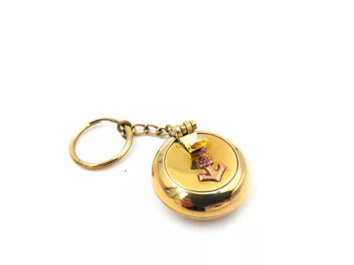 Breloc Giftdeco, alamă, lungime 10,5 cm, diametru 3 cm
