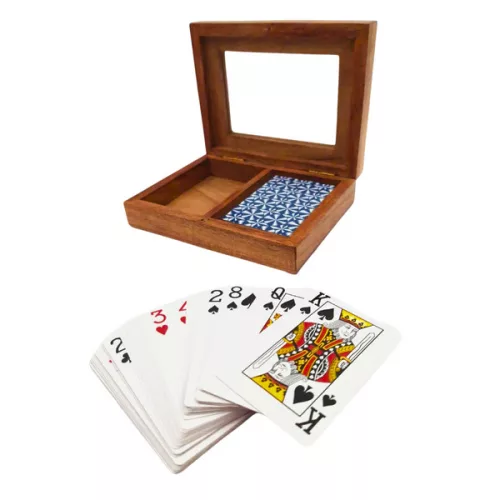 Set de carti Giftdeco DNU-007, lemn, sticla si alama, 15 x 11,4 cm