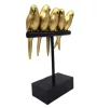 Obiect decorativ Giftdeco, rășină, 17 x 8 x 25,5 cm, stil glamour, minimalist, modern