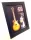 Miniatură chitara Indomini FMG-012, Jimmy Page in frame, oțel și lemn, 1,3cm x 16cm x 21,4cm