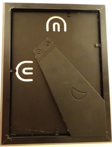 Miniatură chitara Indomini FMG-012, Jimmy Page in frame, oțel și lemn, 1,3cm x 16cm x 21,4cm