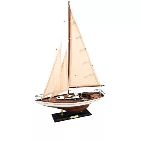   Model iaht cu vele Giftdeco 50445 – 45 x 13 x 66 cm, decor nautic