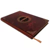 Caiet premium Giftdeco EE1, copertă din lemn, format A5, 108 pagini, maro