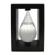 Barometru Fitzroy Giftdeco BAW1, sticlă și MDF negru, 14 cm