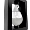 Barometru Fitzroy Giftdeco BAW1, sticlă și MDF negru, 14 cm