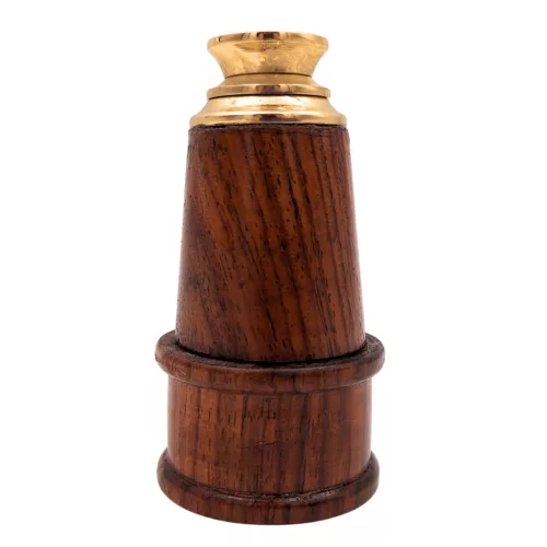 Lunetă Giftdeco HT021, alamă și lemn, stil retro, vintage, nautic