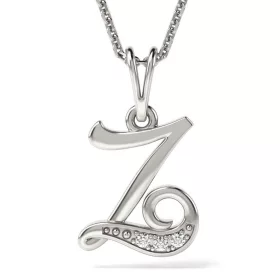   Ασημένιο κολιέ με αρχικό μενταγιόν Z