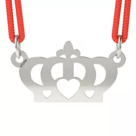   Ασημένιο μενταγιόν Coronita με καρδιά