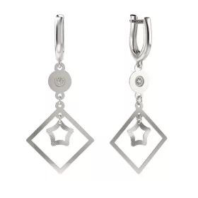 Ασημένια σκουλαρίκια μοντέλο 50