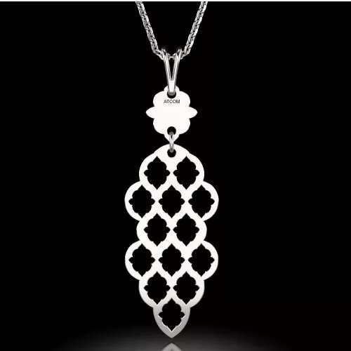 Ασημένια μενταγιόν αλυσίδα μοντέλο 62