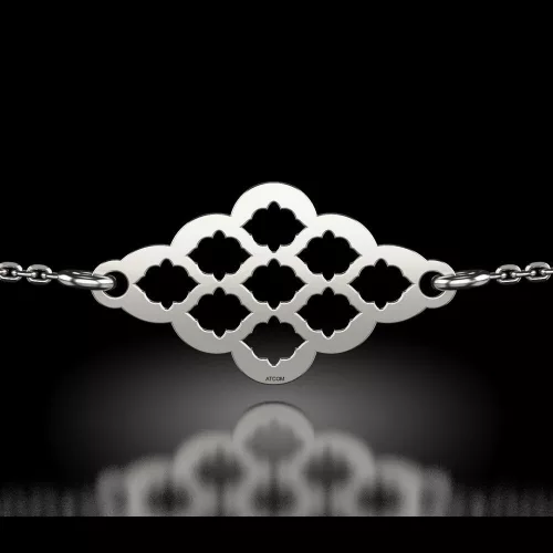 Βραχιόλι με ασημένια αλυσίδα μοντέλο 62