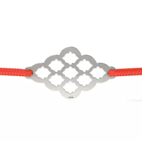   Ασημένιο βραχιόλι με κορδόνι μοντέλο 62