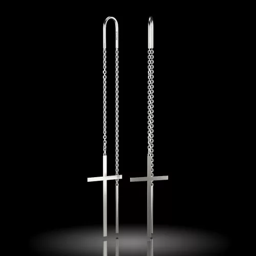 Ασημένια σκουλαρίκια μοντέλο 72