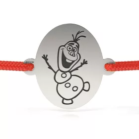   Ασημένιο βραχιόλι με κορδόνι μοντέλο Olaf