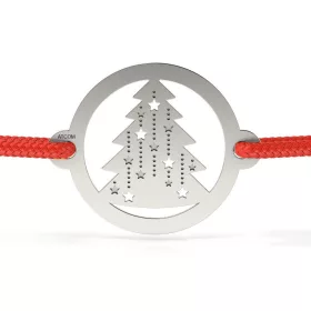   Ασημένιο βραχιόλι με μοτίβο Bradutul που αστράφτει