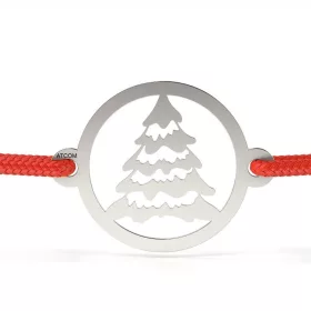   Ασημένιο βραχιόλι με κορδόνι μοντέλο Bradut nins