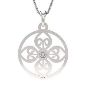   Ασημένια μενταγιόν αλυσίδα μοντέλο 64